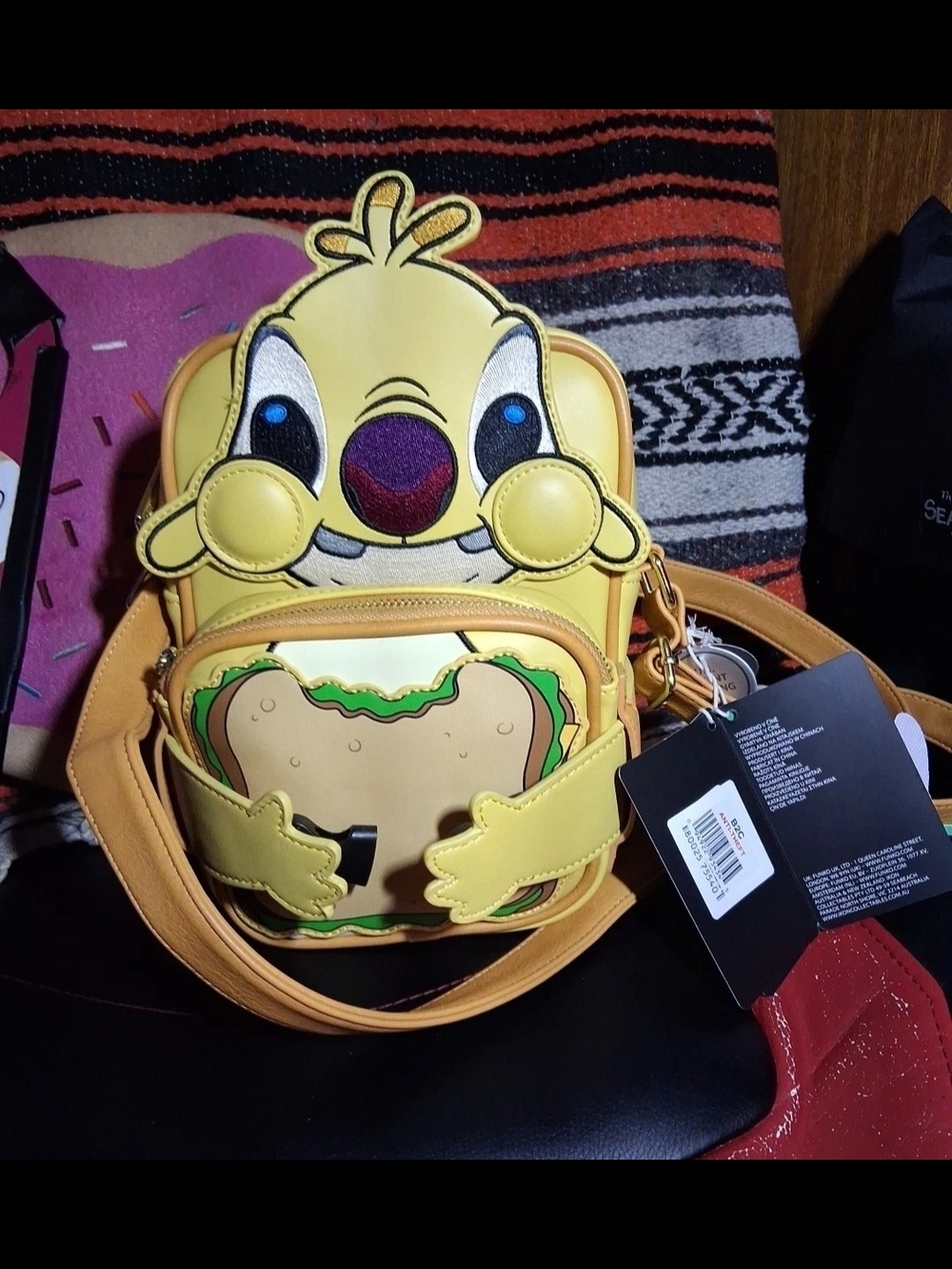 Loungefly Reuben Sandwich Crossbody Bag NWT BAM Exclusive Disney Lilo & Stitch